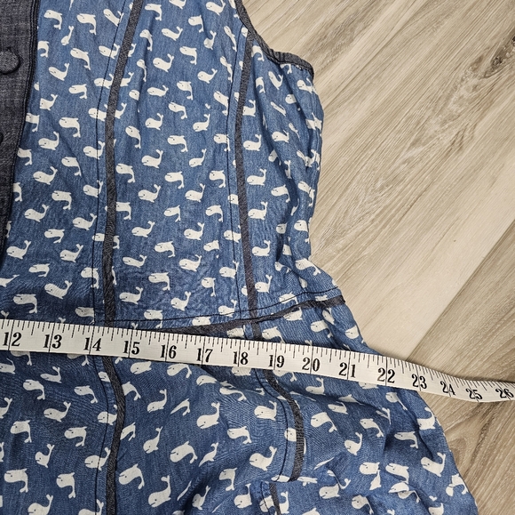 eShakti Blue and White Midi Dress - Picture 5 of 8